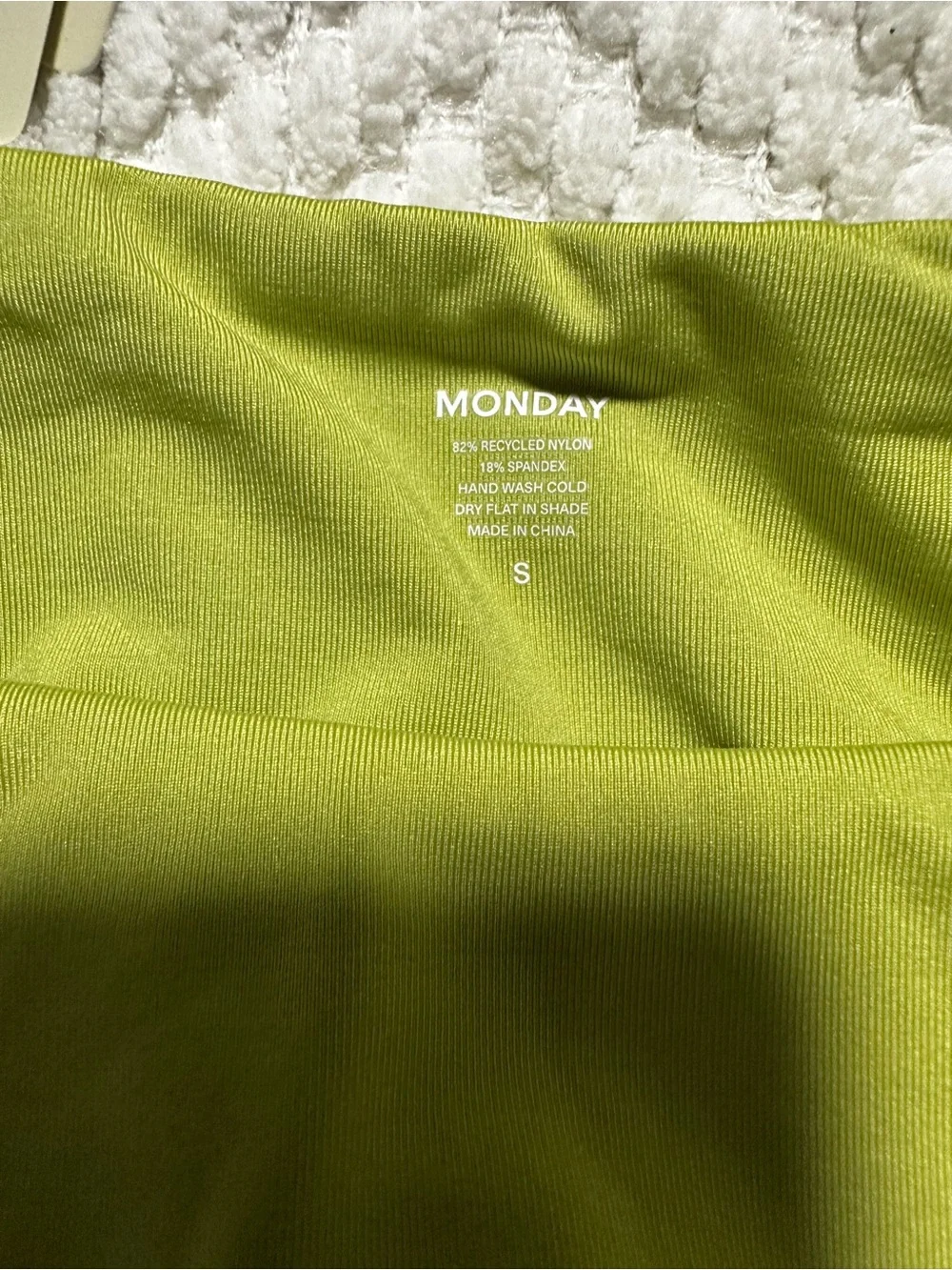 Monday Swimwear Apple Green Underwire Crovelly Top M - Seychelles Bottom Small